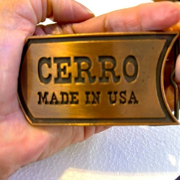 CERRO Belt Buckle Made in the USA - Picture 1 of 7